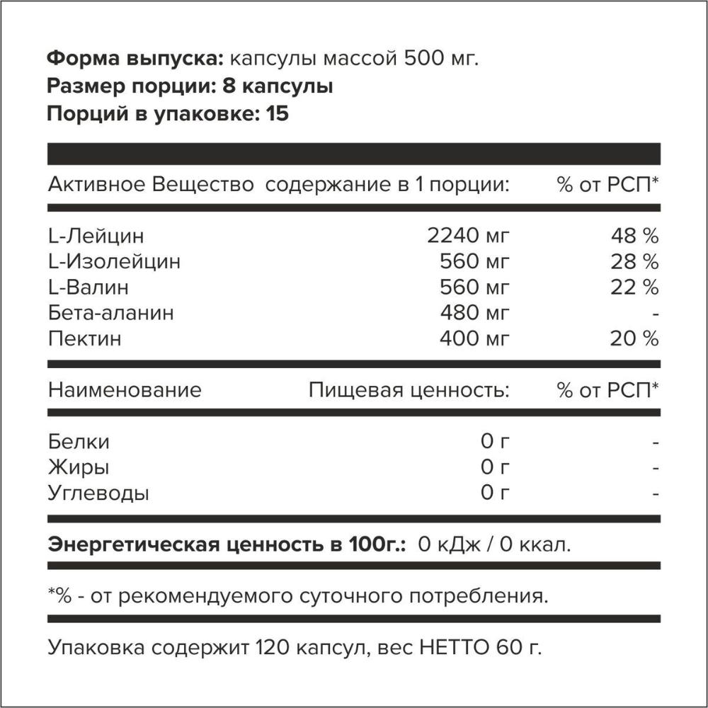 aTech Nutrition BCAA 4:1:1 (120 капс.)