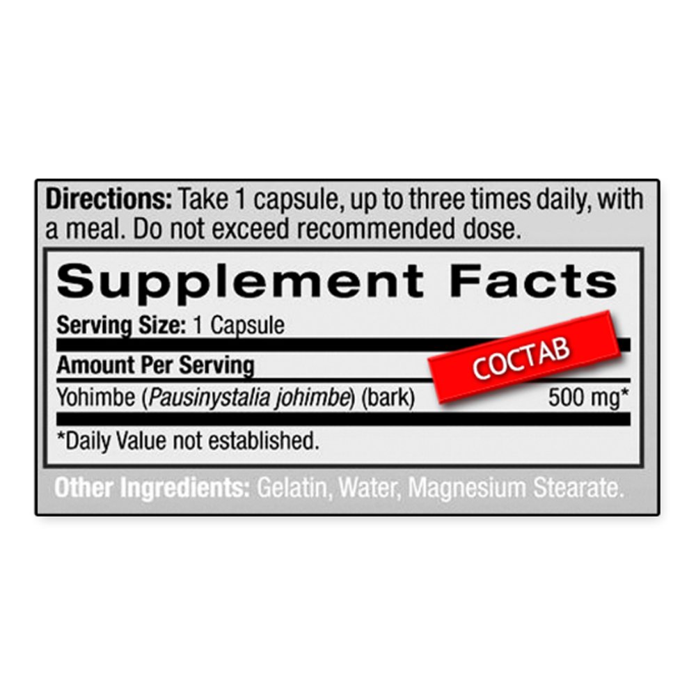 Natrol Yohimbe Bark 500 мг. (90 капс.)