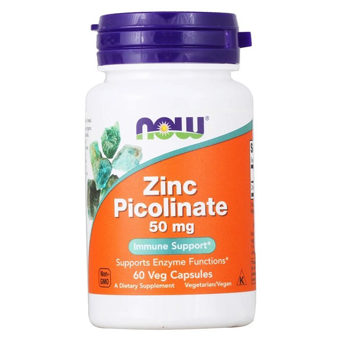 NOW Zinc Picolinate 50 мг. (60капс.) (Без вкуса)