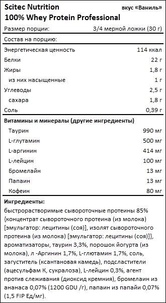 Scitec Nutrition Whey Protein Prof (920 г.)