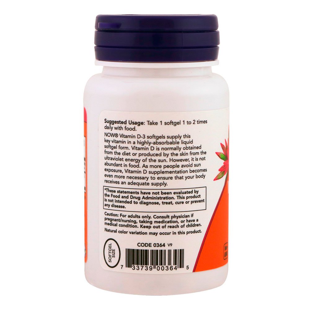 NOW D3 400 МЕ (180 капс.)