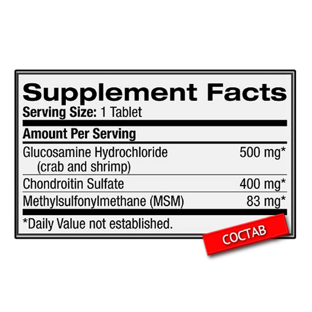 Natrol Glucosamine + Chondroitin plus MSM (90 таб.)