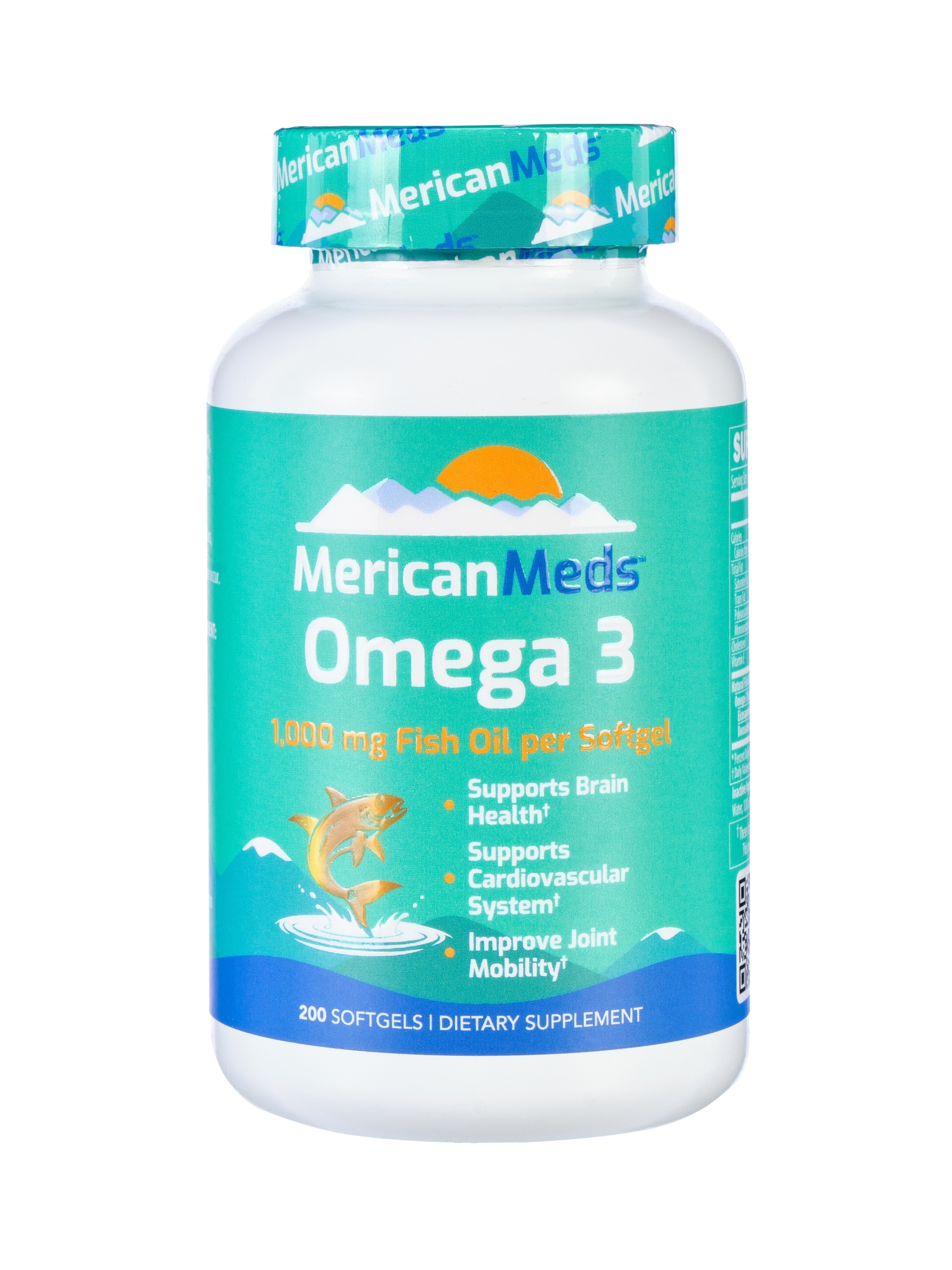 MericanMeds Omega 3 1000 mg (200 капсул)