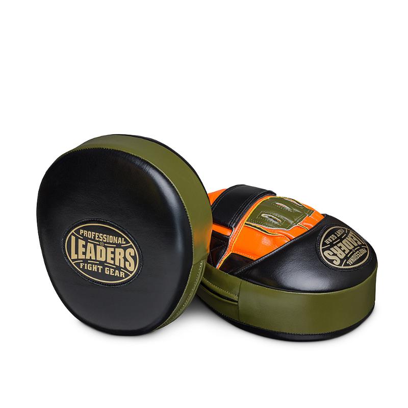 Лапы тренерские LEADERS MID-AIR HYPER BK/OR/OLV