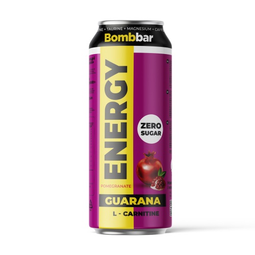 BOMBBAR напиток L-carnitine + Guarana (450 мл.) (гранат)