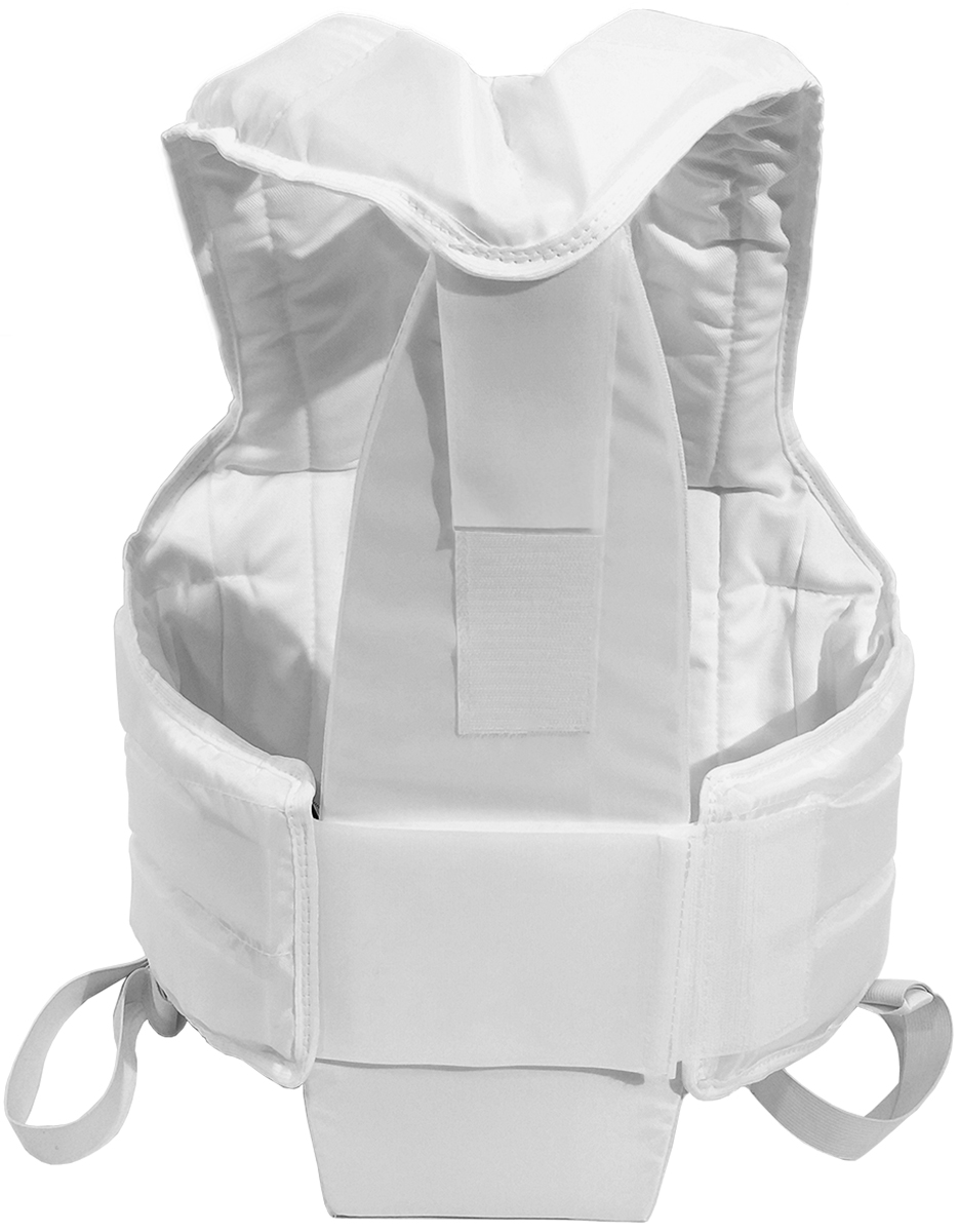 Жилет защитный для единоборств ЧЕРЕПАХА-3, белый