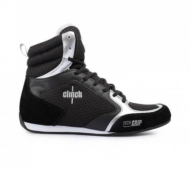 Боксерки Clinch Punch черно-серебристые 40