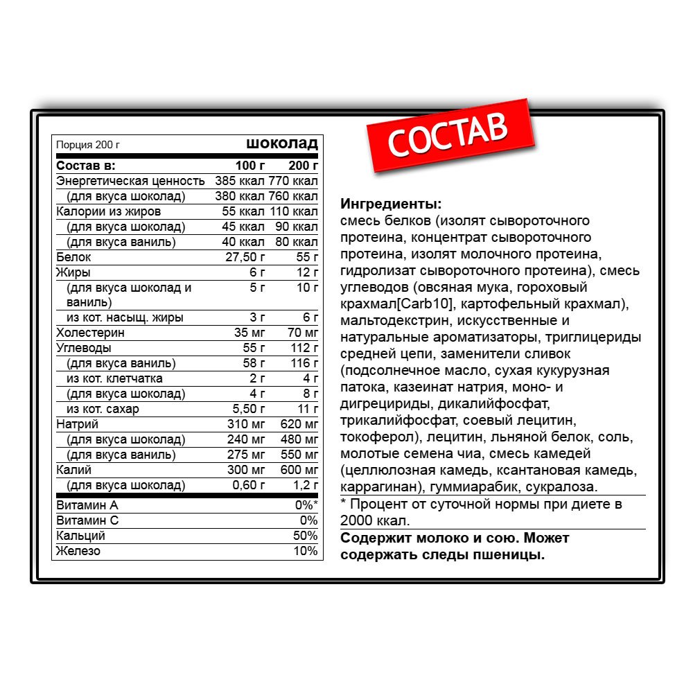 Optimum Nutrition Gold Standard Gainer (2270 г.)