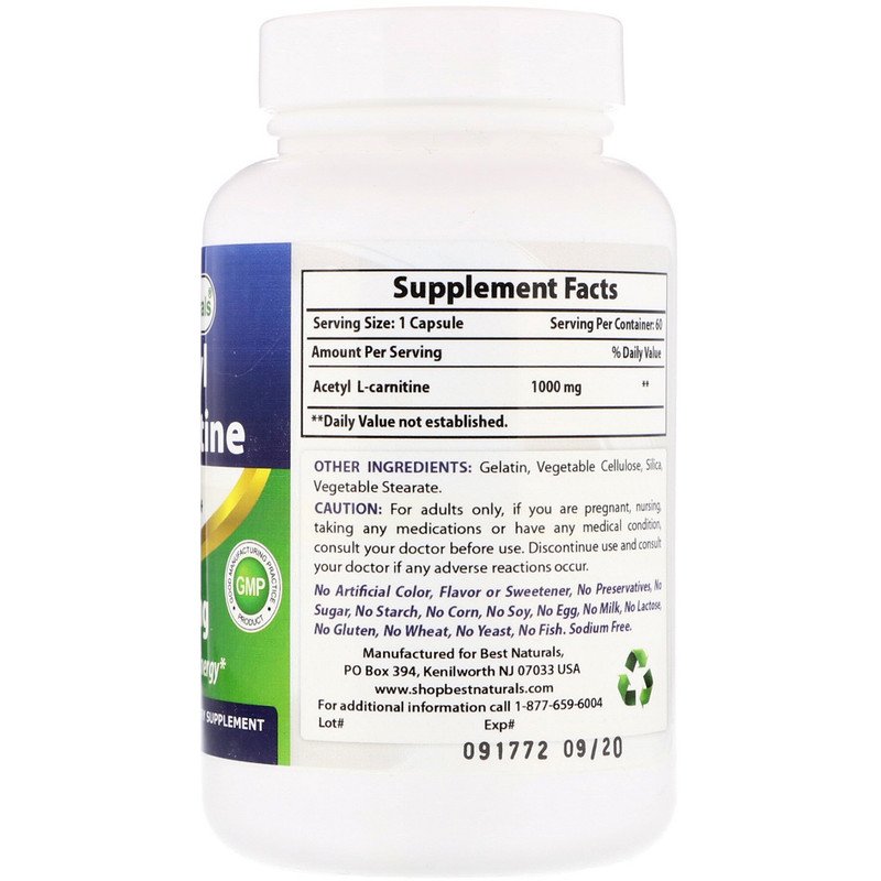 Best Naturals L-carnitine (60 капс.)