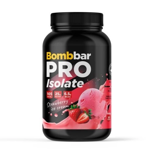 Bombbar PRO Isolate(900 гр.) (Клубничное мороженое)