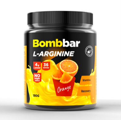 BOMBBAR L-arginine (180 г.) (апельсин)