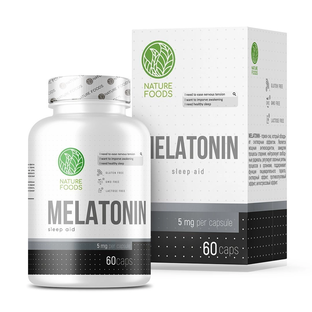 Nature Foods Melatonin 5 mg(60 caps.)