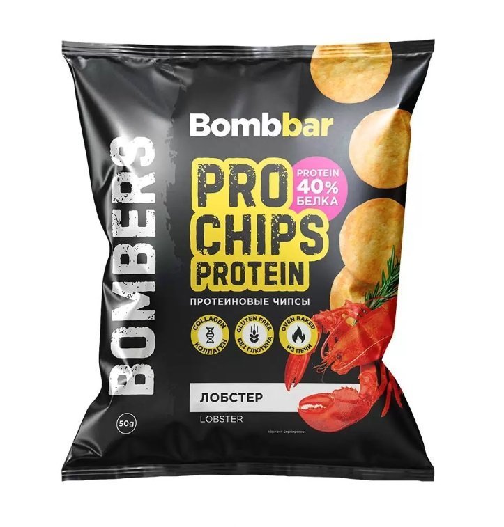 BOMBBAR Чипсы цельнозерновые протеиновые 50 г