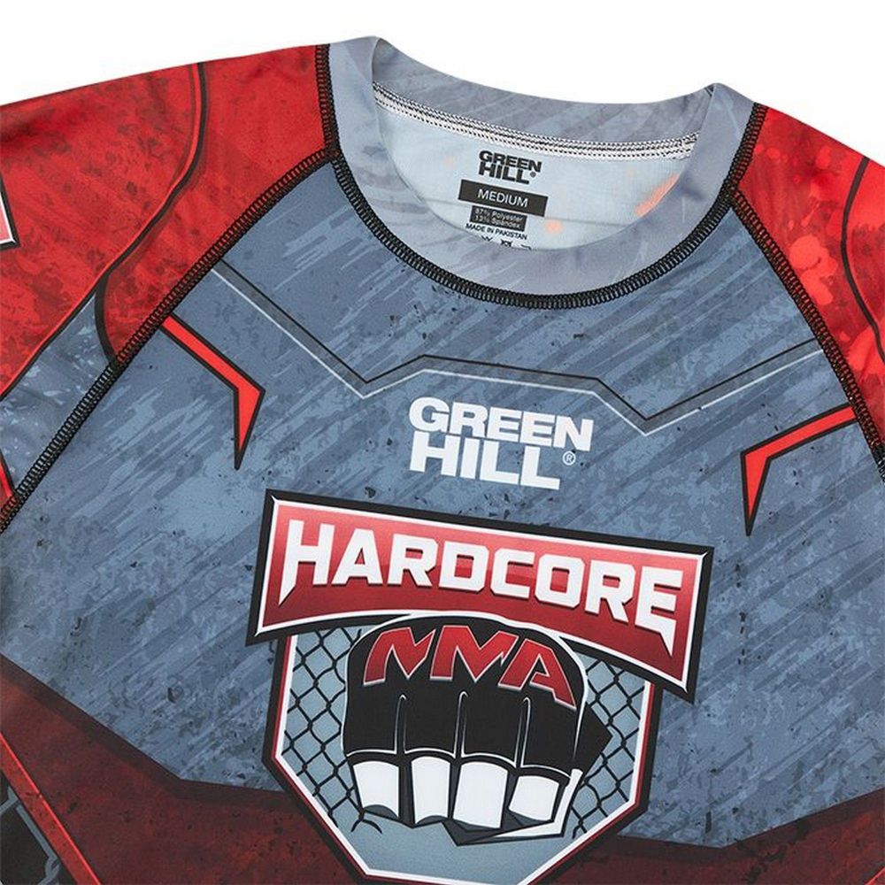 Рашгард RASH GUARD HARDCORE черно-красный 