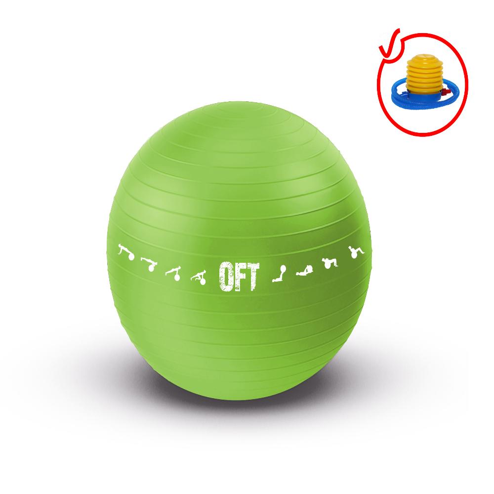 Гимнастический мяч 65 см для коммерческого использования с насосом Original FitTools